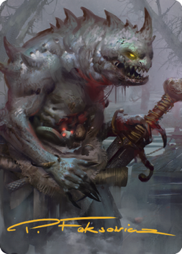 Gray Slaad Art Card (Gold-Stamped Signature) [Commander Legends: Battle for Baldur's Gate Art Series] - Destination Retro