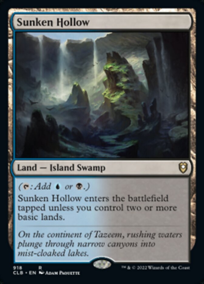 Sunken Hollow [Commander Legends: Battle for Baldur's Gate] - Destination Retro