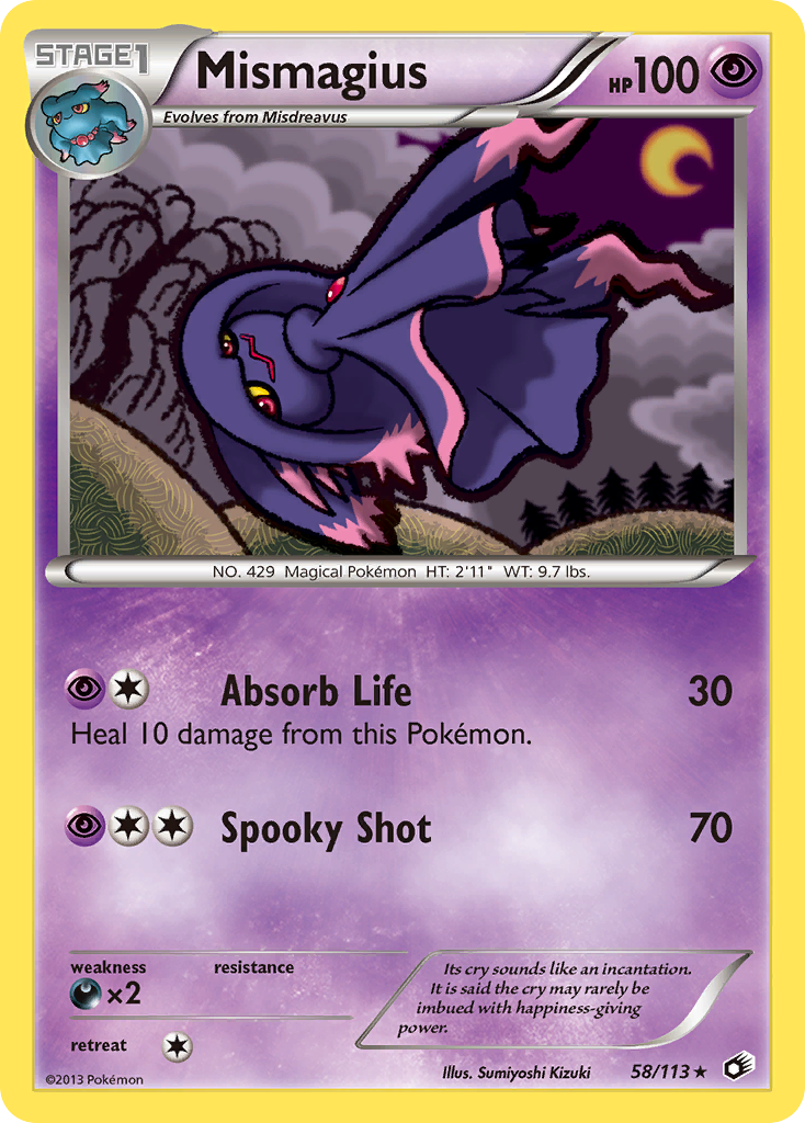 Mismagius (58/113) [Black & White: Legendary Treasures] - Destination Retro