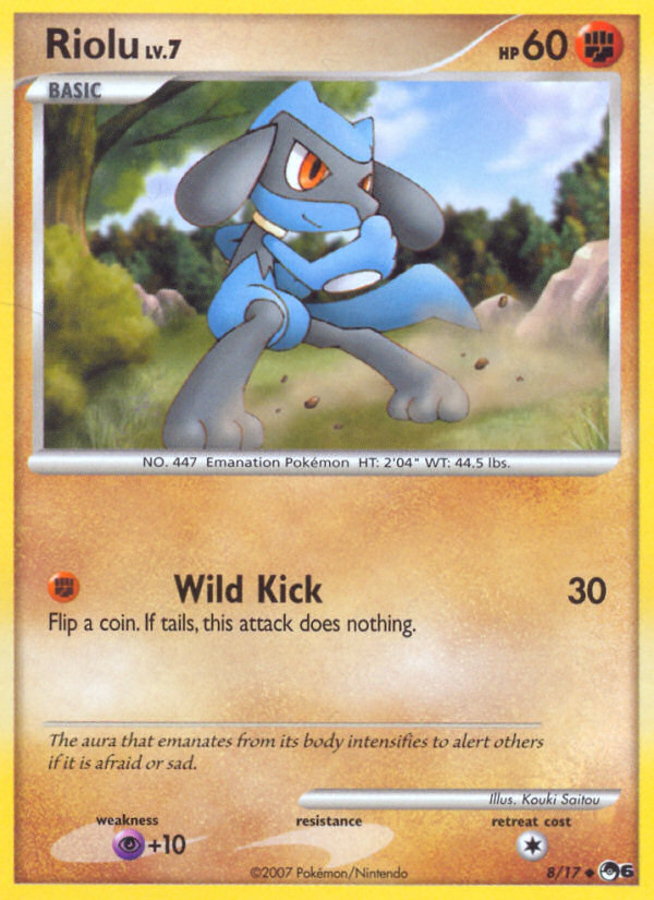 Riolu (8/17) [POP Series 6] - Destination Retro