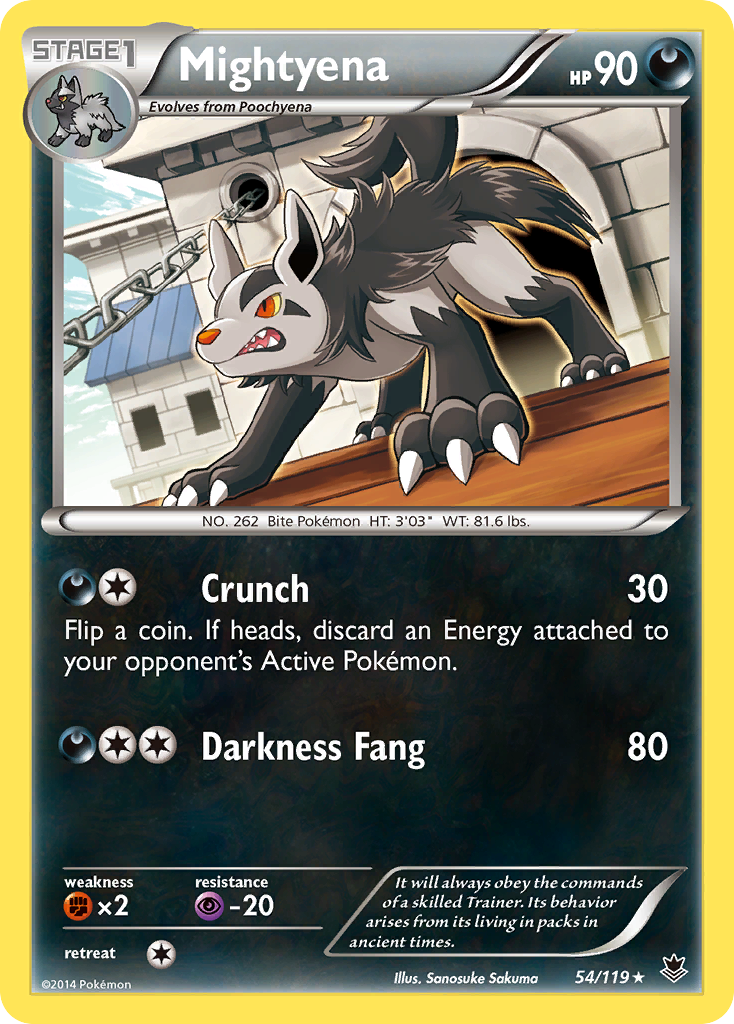 Mightyena (54/119) [XY: Phantom Forces] - Destination Retro