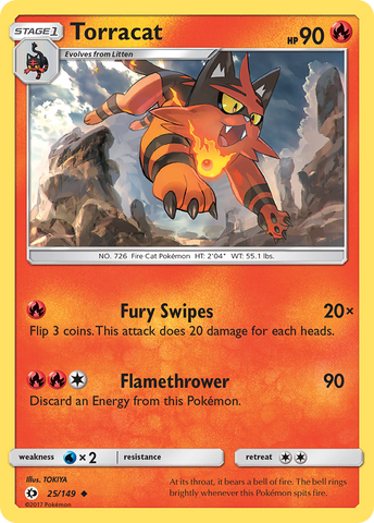 Torracat (25/149) [Sun & Moon: Base Set] - Destination Retro