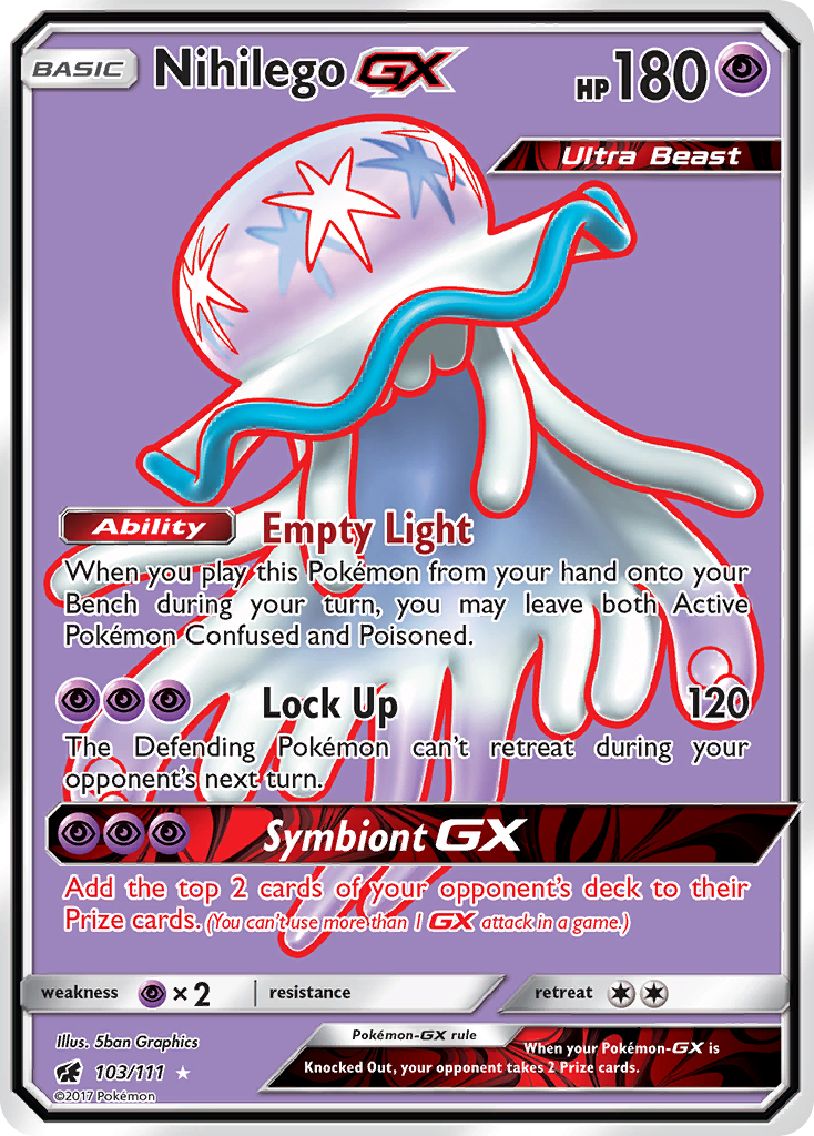 Nihilego GX (103/111) [Sun & Moon: Crimson Invasion] - Destination Retro