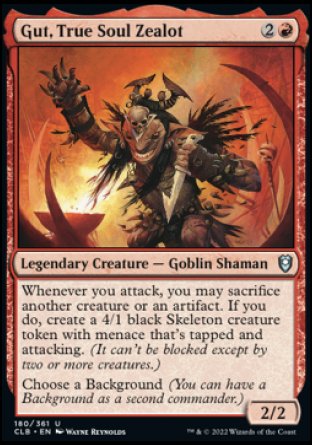 Gut, True Soul Zealot [Commander Legends: Battle for Baldur's Gate] - Destination Retro