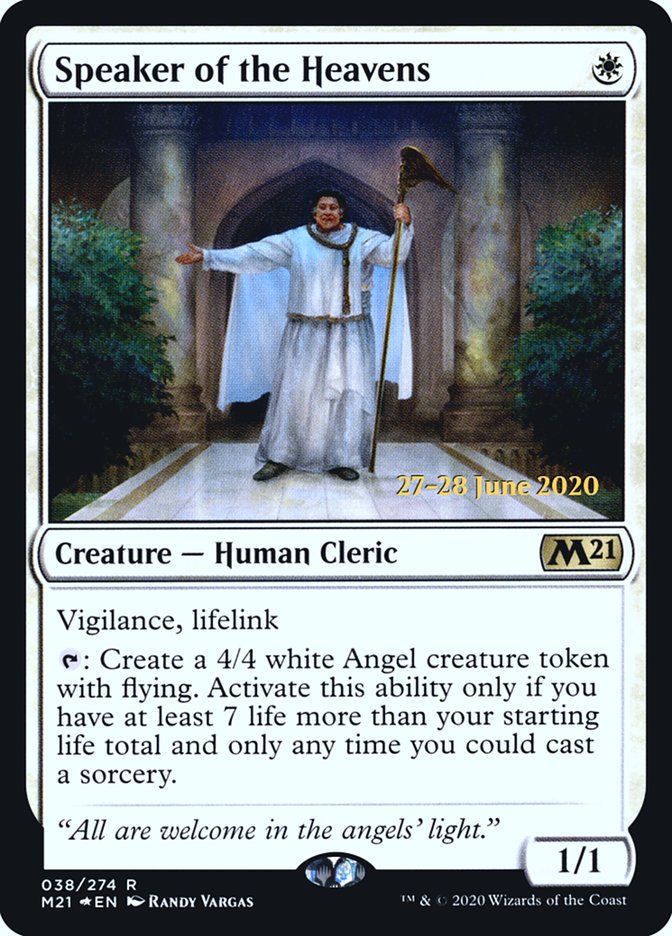 Speaker of the Heavens  [Core Set 2021 Prerelease Promos] - Destination Retro