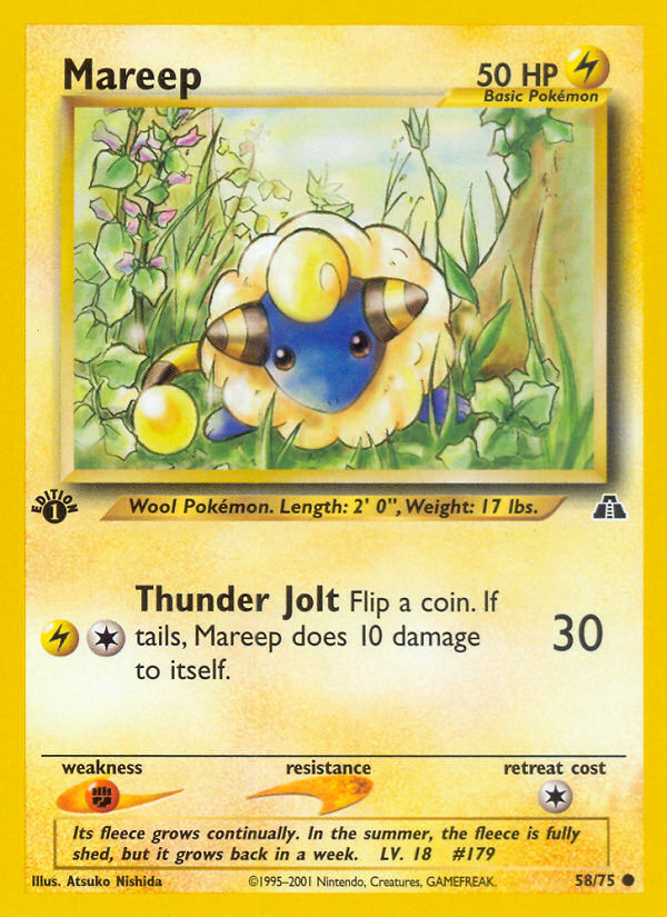 Mareep (58/75) [Neo Discovery 1st Edition] - Destination Retro