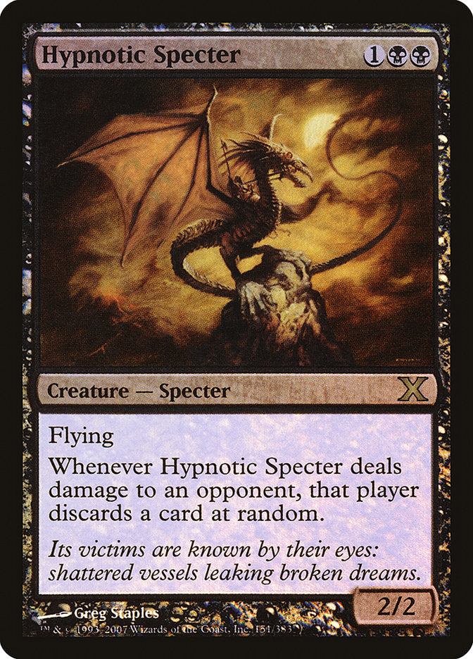 Hypnotic Specter (Premium Foil) [Tenth Edition] - Destination Retro