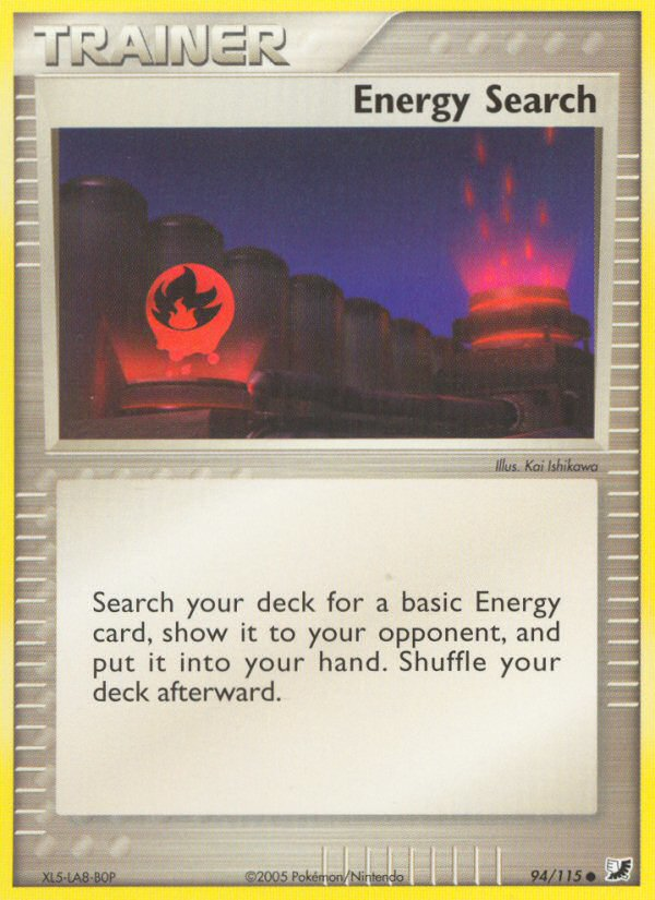Energy Search (94/115) [EX: Unseen Forces] - Destination Retro