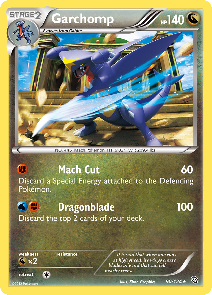 Garchomp (90/124) [Black & White: Dragons Exalted] - Destination Retro