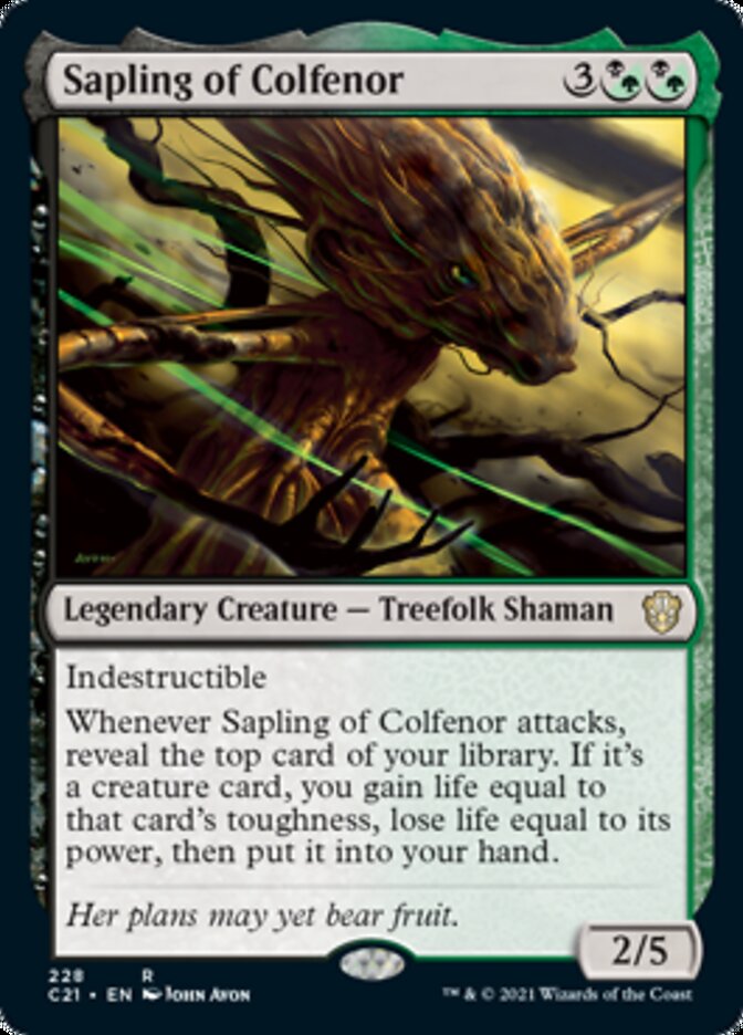 Sapling of Colfenor [Commander 2021] - Destination Retro