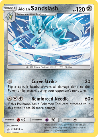 Alolan Sandslash (138/236) [Sun & Moon: Cosmic Eclipse] - Destination Retro