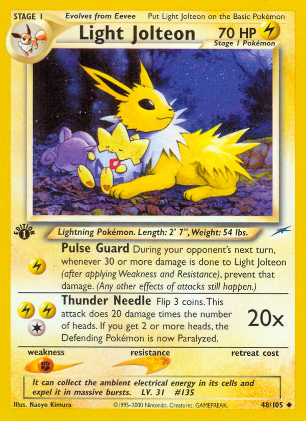 Light Jolteon (48/105) [Neo Destiny 1st Edition] - Destination Retro