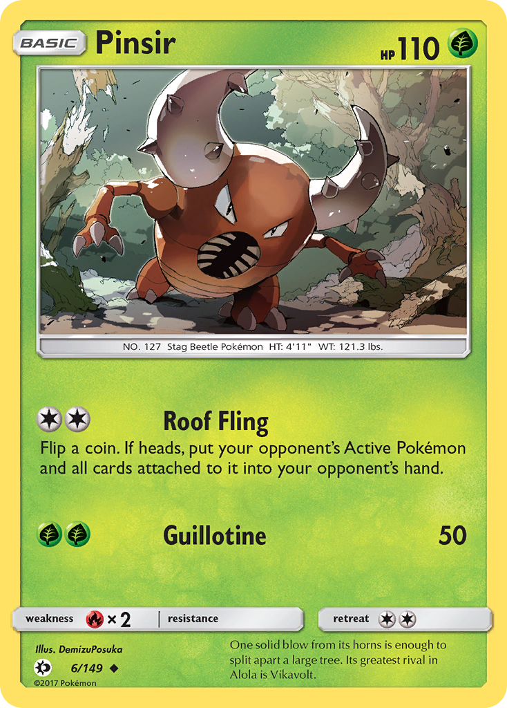 Pinsir (6/149) [Sun & Moon: Base Set] - Destination Retro