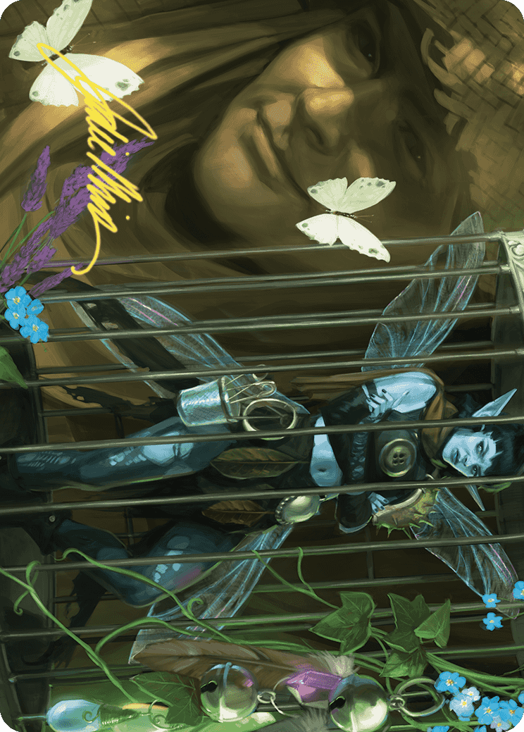 Cooped Up Art Card (Gold-Stamped Signature) [Wilds of Eldraine Art Series] - Destination Retro