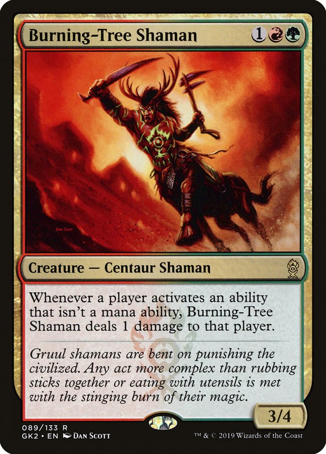 Burning-Tree Shaman [Ravnica Allegiance Guild Kit] - Destination Retro