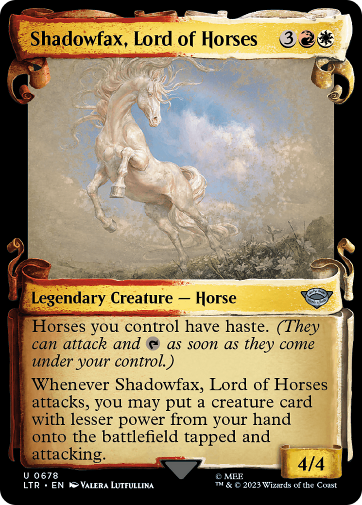 Shadowfax, Lord of Horses [The Lord of the Rings: Tales of Middle-Earth Showcase Scrolls] - Destination Retro