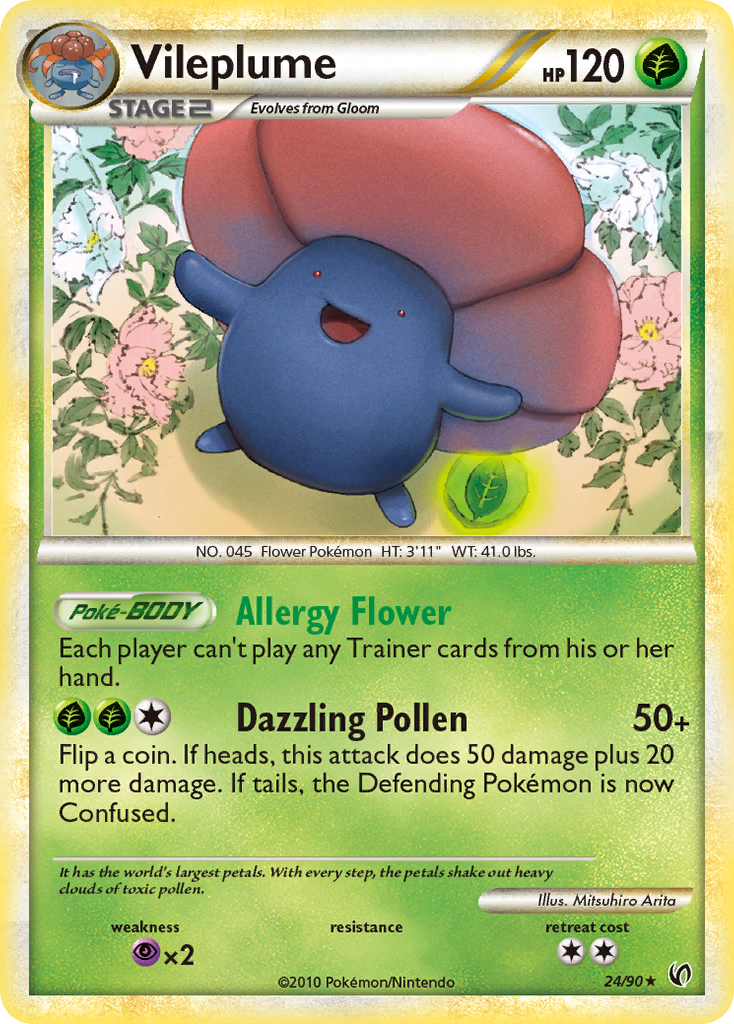 Vileplume (24/90) [HeartGold & SoulSilver: Undaunted] - Destination Retro