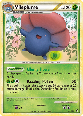 Vileplume (24/90) [HeartGold & SoulSilver: Undaunted] - Destination Retro