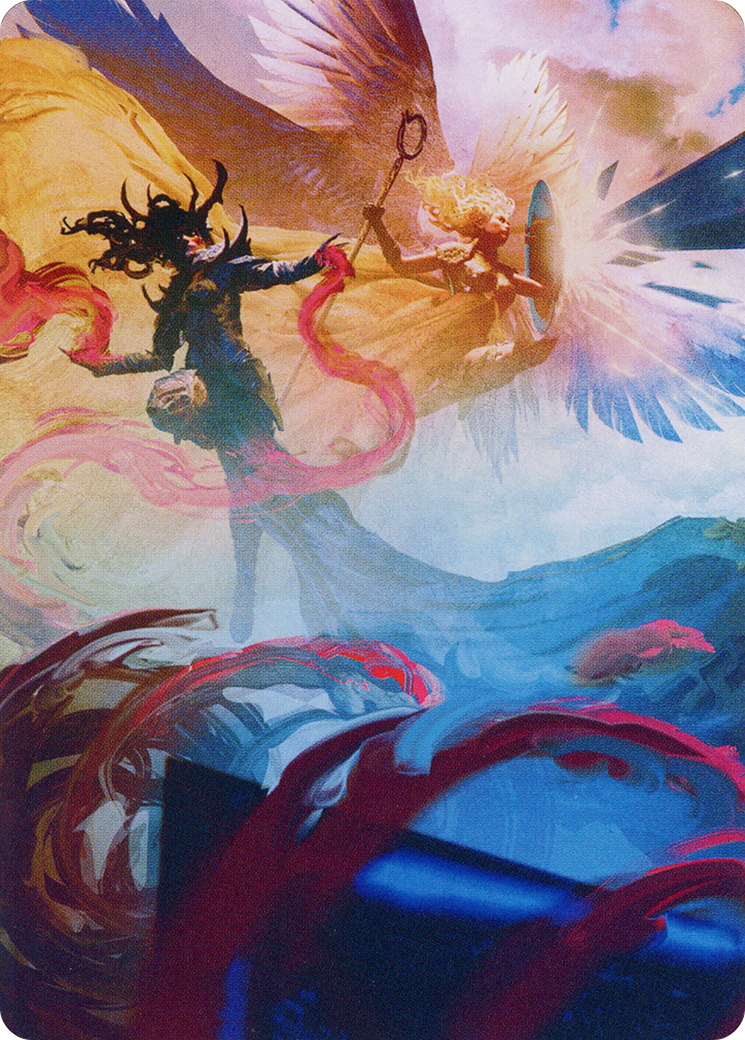 Drana and Linvala Art Card [March of the Machine Art Series] - Destination Retro