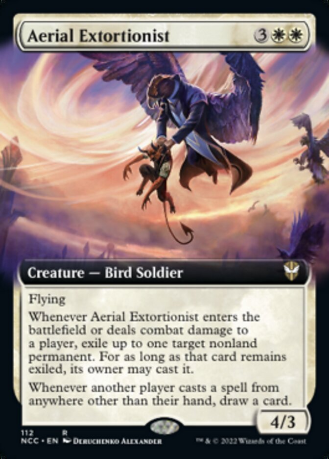 Aerial Extortionist (Extended Art) [Streets of New Capenna Commander] - Destination Retro