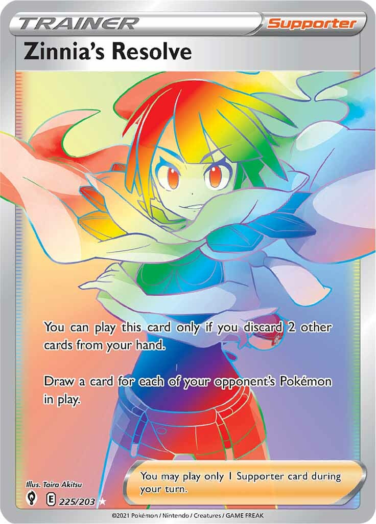 Zinnia's Resolve (225/203) [Sword & Shield: Evolving Skies] - Destination Retro