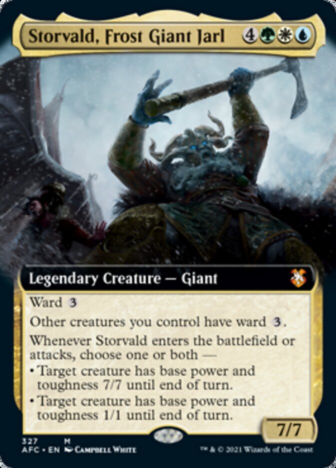 Storvald, Frost Giant Jarl (Extended) [Dungeons & Dragons: Adventures in the Forgotten Realms Commander] - Destination Retro