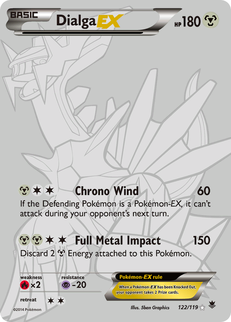 Dialga EX (122/119) [XY: Phantom Forces] - Destination Retro