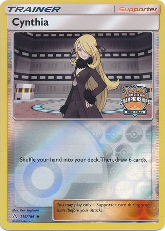 Cynthia (119a/156) (Regional Championship Promo) [Sun & Moon: Ultra Prism] - Destination Retro