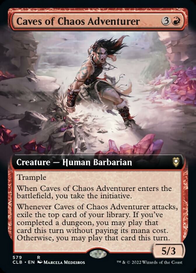 Caves of Chaos Adventurer (Extended Art) [Commander Legends: Battle for Baldur's Gate] - Destination Retro