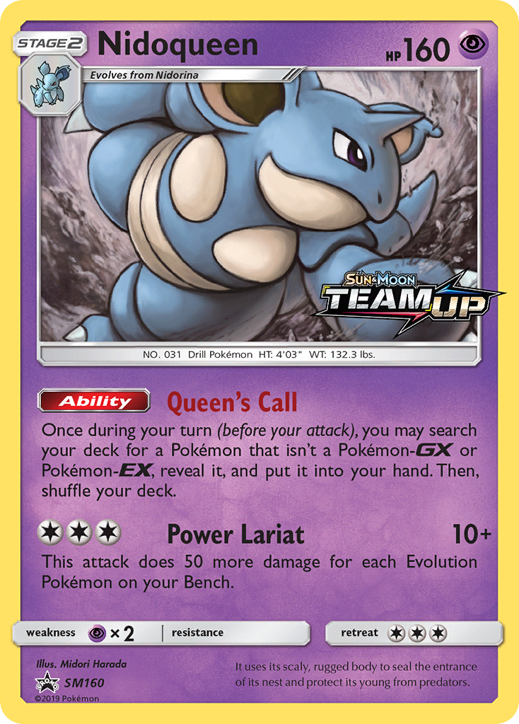 Nidoqueen (SM160) [Sun & Moon: Black Star Promos] - Destination Retro