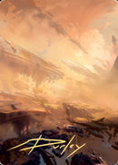 Plains 1 Art Card (Gold-Stamped Signature) [Zendikar Rising Art Series] - Destination Retro