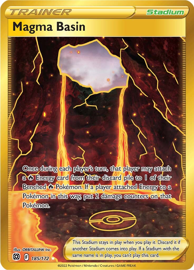 Magma Basin (185/172) [Sword & Shield: Brilliant Stars] - Destination Retro