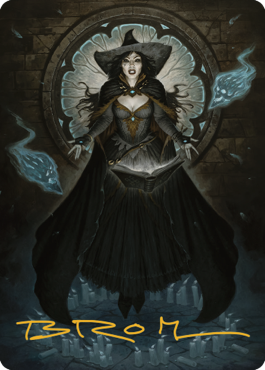 Tasha, the Witch Queen Art Card (76) (Gold-Stamped Signature) [Commander Legends: Battle for Baldur's Gate Art Series] - Destination Retro