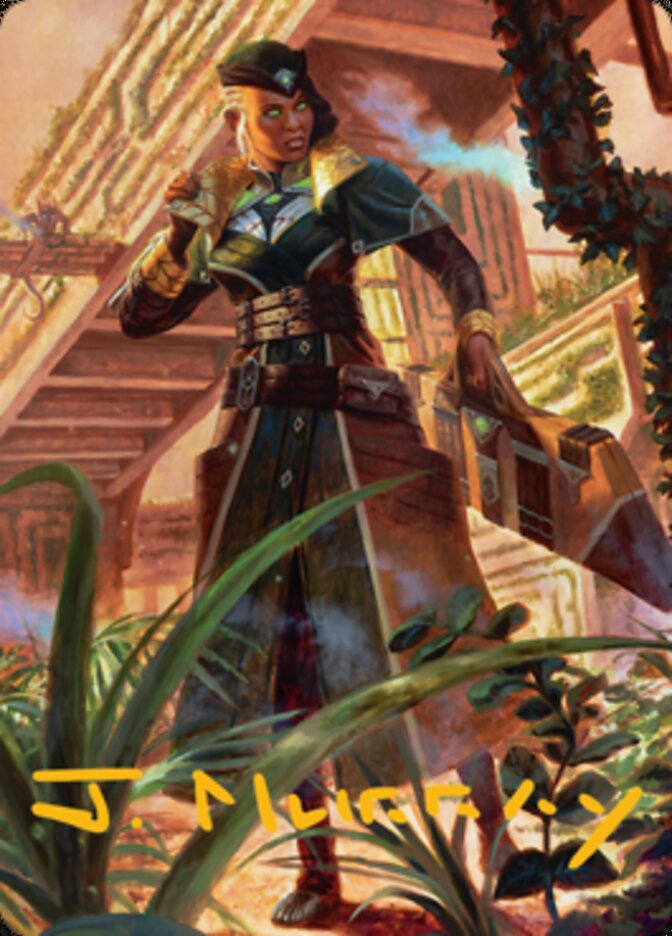 Vivien on the Hunt Art Card (Gold-Stamped Signature) [Streets of New Capenna Art Series] - Destination Retro