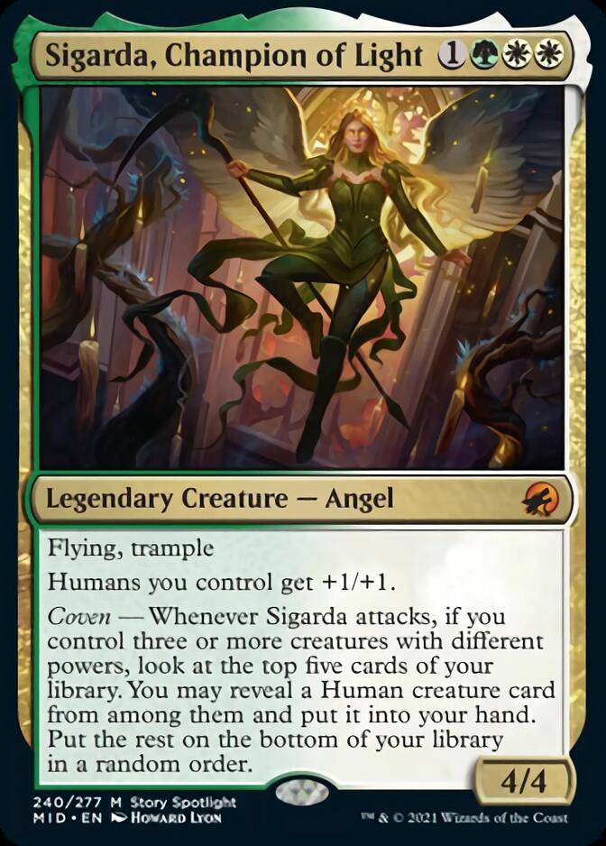Sigarda, Champion of Light [Innistrad: Midnight Hunt] - Destination Retro