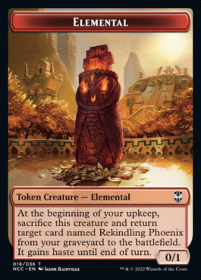Elemental (018) // Copy Double-sided Token [Streets of New Capenna Commander Tokens] - Destination Retro