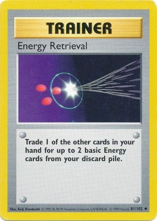 Energy Retrieval (81/102) [Base Set Shadowless Unlimited] - Destination Retro