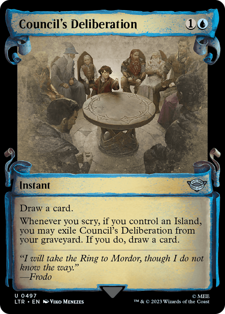 Council's Deliberation [The Lord of the Rings: Tales of Middle-Earth Showcase Scrolls] - Destination Retro