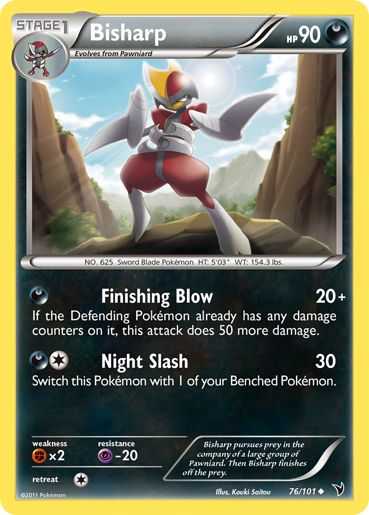 Bisharp (76/101) [Black & White: Noble Victories] - Destination Retro