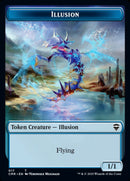 Illusion // Plant Token [Commander Legends Tokens] - Destination Retro