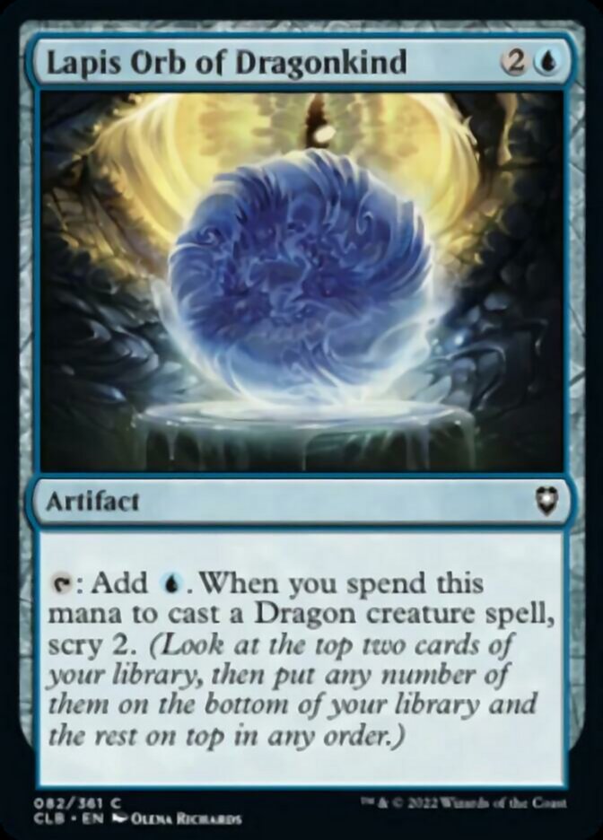 Lapis Orb of Dragonkind [Commander Legends: Battle for Baldur's Gate] - Destination Retro
