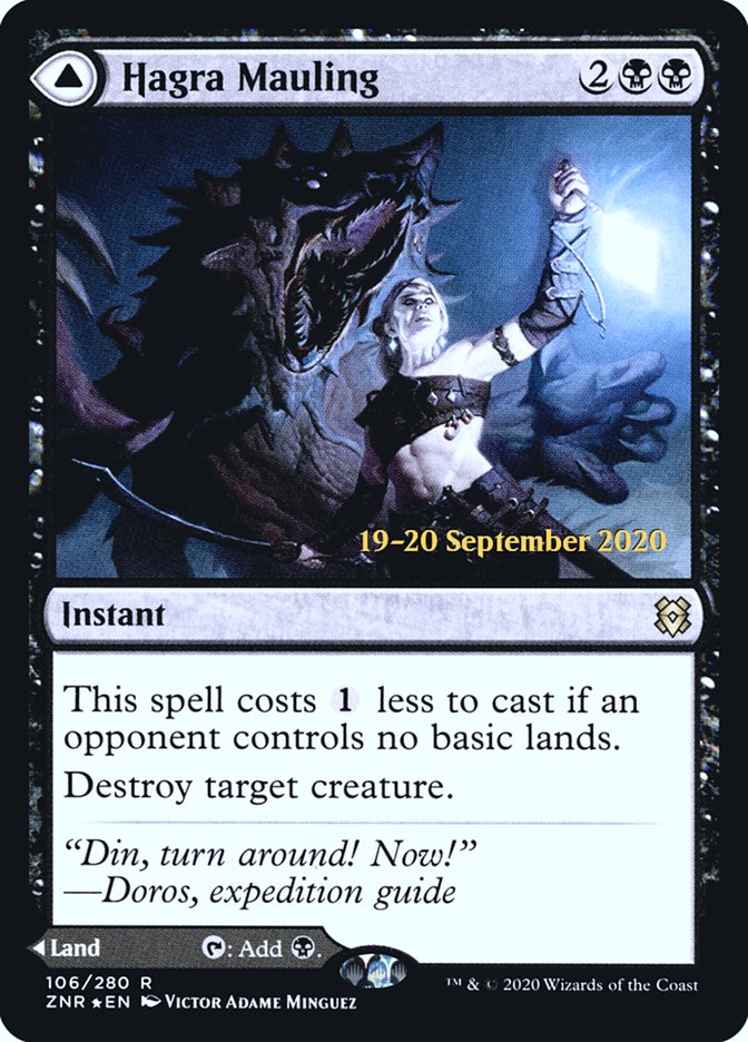 Hagra Mauling // Hagra Broodpit  [Zendikar Rising Prerelease Promos] - Destination Retro