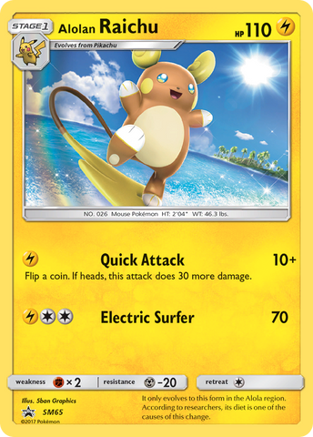 Alolan Raichu (SM65) [Sun & Moon: Black Star Promos] - Destination Retro