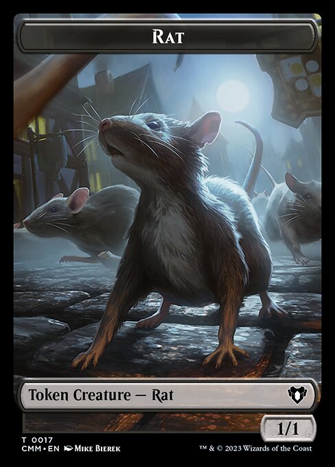 City's Blessing // Rat Double-Sided Token [Commander Masters Tokens] - Destination Retro
