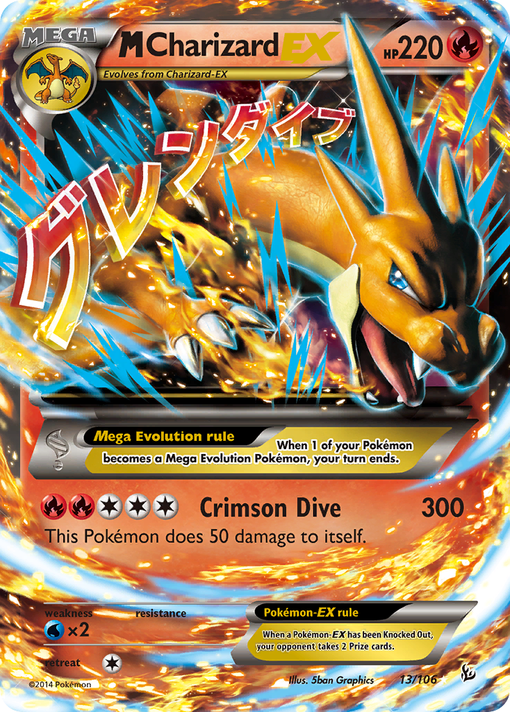 M Charizard EX (13/106) [XY: Flashfire] - Destination Retro