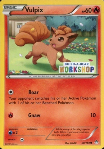 Vulpix (20/160) (Build A Bear Workshop Exclusive) [XY: Primal Clash] - Destination Retro