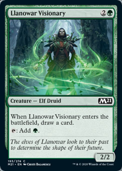 Llanowar Visionary [Core Set 2021] - Destination Retro