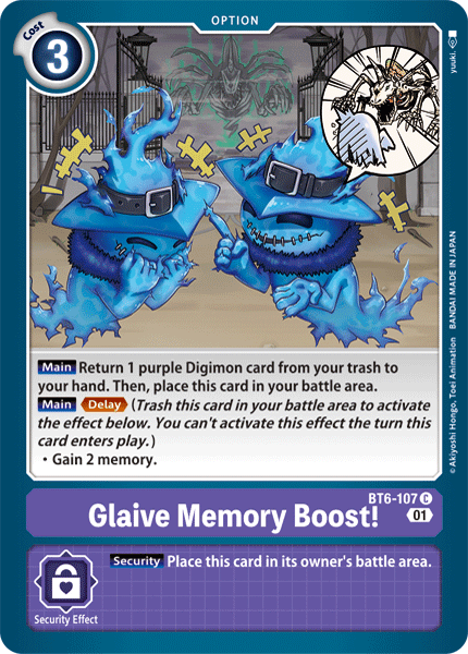 Glaive Memory Boost! [BT6-107] [Double Diamond] - Destination Retro