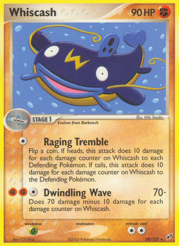Whiscash (28/107) [EX: Deoxys] - Destination Retro
