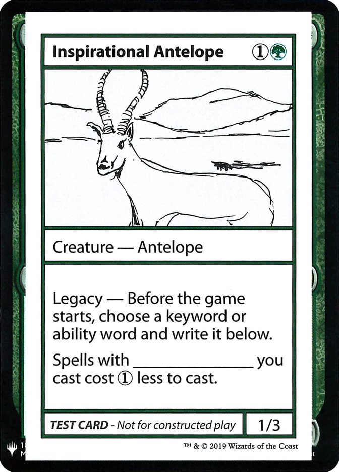 Inspirational Antelope [Mystery Booster Playtest Cards] - Destination Retro